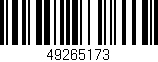 Código de barras (EAN, GTIN, SKU, ISBN): '49265173'