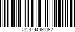 Código de barras (EAN, GTIN, SKU, ISBN): '4926784368357'