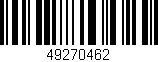 Código de barras (EAN, GTIN, SKU, ISBN): '49270462'