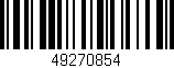 Código de barras (EAN, GTIN, SKU, ISBN): '49270854'