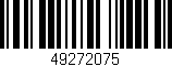 Código de barras (EAN, GTIN, SKU, ISBN): '49272075'
