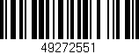 Código de barras (EAN, GTIN, SKU, ISBN): '49272551'