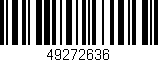 Código de barras (EAN, GTIN, SKU, ISBN): '49272636'