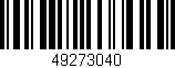 Código de barras (EAN, GTIN, SKU, ISBN): '49273040'
