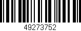 Código de barras (EAN, GTIN, SKU, ISBN): '49273752'