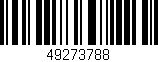 Código de barras (EAN, GTIN, SKU, ISBN): '49273788'