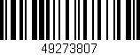 Código de barras (EAN, GTIN, SKU, ISBN): '49273807'