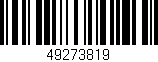 Código de barras (EAN, GTIN, SKU, ISBN): '49273819'