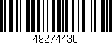Código de barras (EAN, GTIN, SKU, ISBN): '49274436'