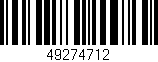 Código de barras (EAN, GTIN, SKU, ISBN): '49274712'