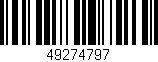 Código de barras (EAN, GTIN, SKU, ISBN): '49274797'