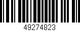 Código de barras (EAN, GTIN, SKU, ISBN): '49274823'