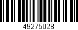 Código de barras (EAN, GTIN, SKU, ISBN): '49275028'