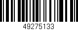 Código de barras (EAN, GTIN, SKU, ISBN): '49275133'