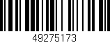 Código de barras (EAN, GTIN, SKU, ISBN): '49275173'