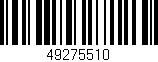 Código de barras (EAN, GTIN, SKU, ISBN): '49275510'
