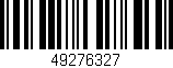 Código de barras (EAN, GTIN, SKU, ISBN): '49276327'