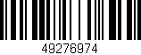 Código de barras (EAN, GTIN, SKU, ISBN): '49276974'