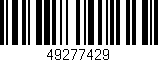 Código de barras (EAN, GTIN, SKU, ISBN): '49277429'