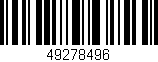 Código de barras (EAN, GTIN, SKU, ISBN): '49278496'