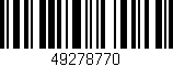 Código de barras (EAN, GTIN, SKU, ISBN): '49278770'