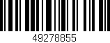 Código de barras (EAN, GTIN, SKU, ISBN): '49278855'