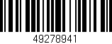 Código de barras (EAN, GTIN, SKU, ISBN): '49278941'