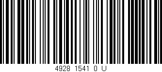 Código de barras (EAN, GTIN, SKU, ISBN): '4928_1541_0_U'