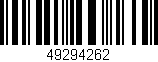 Código de barras (EAN, GTIN, SKU, ISBN): '49294262'