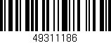 Código de barras (EAN, GTIN, SKU, ISBN): '49311186'