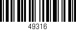 Código de barras (EAN, GTIN, SKU, ISBN): '49316'