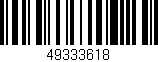 Código de barras (EAN, GTIN, SKU, ISBN): '49333618'