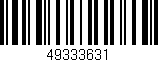 Código de barras (EAN, GTIN, SKU, ISBN): '49333631'