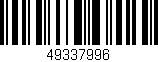 Código de barras (EAN, GTIN, SKU, ISBN): '49337996'