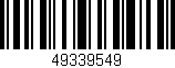 Código de barras (EAN, GTIN, SKU, ISBN): '49339549'