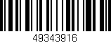 Código de barras (EAN, GTIN, SKU, ISBN): '49343916'