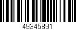 Código de barras (EAN, GTIN, SKU, ISBN): '49345891'