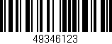 Código de barras (EAN, GTIN, SKU, ISBN): '49346123'