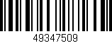 Código de barras (EAN, GTIN, SKU, ISBN): '49347509'