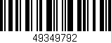 Código de barras (EAN, GTIN, SKU, ISBN): '49349792'