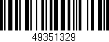 Código de barras (EAN, GTIN, SKU, ISBN): '49351329'