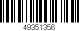 Código de barras (EAN, GTIN, SKU, ISBN): '49351356'
