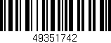 Código de barras (EAN, GTIN, SKU, ISBN): '49351742'