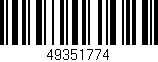 Código de barras (EAN, GTIN, SKU, ISBN): '49351774'