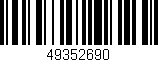 Código de barras (EAN, GTIN, SKU, ISBN): '49352690'