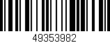 Código de barras (EAN, GTIN, SKU, ISBN): '49353982'