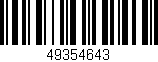 Código de barras (EAN, GTIN, SKU, ISBN): '49354643'