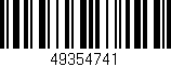 Código de barras (EAN, GTIN, SKU, ISBN): '49354741'