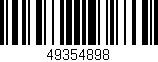 Código de barras (EAN, GTIN, SKU, ISBN): '49354898'