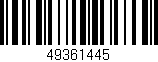 Código de barras (EAN, GTIN, SKU, ISBN): '49361445'